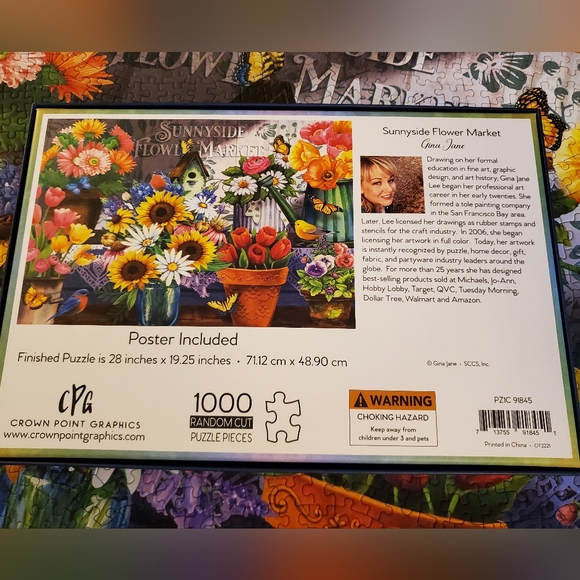 Sunnyside Flower Market, 1000 piece puzzle - Picture 6 of 8